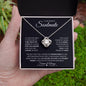 To My Beautiful Soulmate | Forever & Always | Love Knot Necklace - Gift for Wife, Fiance, Girlfriend - ALL4THEGIFTOFIT