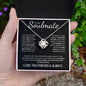 To My Soulmate | The Love of My Life, My Everything | Love Knot Necklace - Gift for Wife, Fiance, Girlfriend - ALL4THEGIFTOFIT