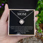 To My Beautiful Mom | Forever and Always - Son | Love Knot Necklace - Gift for Mother's Day, Birthday, Holidays - ALL4THEGIFTOFIT