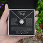 TO MY BEAUTIFUL WIFE | You're the Best Thing That Ever Happened to Me | Love Knot Necklace - ALL4THEGIFTOFIT