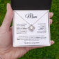Dear Mom | Most Amazing Mother | Love Knot Necklace - Gift for Mother's Day, Birthday, Holidays, Just Because - ALL4THEGIFTOFIT