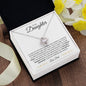 To My Daughter | I Love You Forever and Always - Dad | Love Knot Necklace - ALL4THEGIFTOFIT