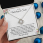 To My Unbiological Sister | Sisters by Heart | Love Knot Necklace - ALL4THEGIFTOFIT