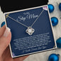 To My Step Mom | Life Gave me the Gift of You | Love Knot Necklace - Gift for Mother's Day, Birthdays, Holidays, Just Because - ALL4THEGIFTOFIT
