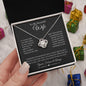 TO MY BEAUTIFUL WIFE | You're the Best Thing That Ever Happened to Me | Love Knot Necklace - ALL4THEGIFTOFIT