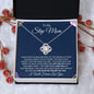 To My Step Mom | I Will Forever Love You | Love Knot Necklace - Gift for Mother's Day, Birthdays, Holidays - ALL4THEGIFTOFIT