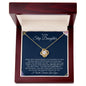To My Step Daughter | Life Gave Me the Gift of You | Love Knot Necklace - ALL4THEGIFTOFIT