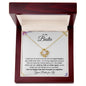 To My Bestie | The Best Friend a Girl Could Have | Love Knot Necklace - ALL4THEGIFTOFIT