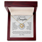 To My Lovely Daughter | You Are Always in My Heart | Love Knot Necklace - ALL4THEGIFTOFIT