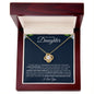 To My Beautiful Daughter | Never Forget Your Way Back Home | Love Knot Necklace - ALL4THEGIFTOFIT