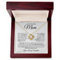 To My Beautiful Mom | You Mean The World To Me - Loving Daughter | Love Knot Necklace - ALL4THEGIFTOFIT