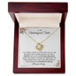 To My Unbiological Sister | Sisters by Heart | Love Knot Necklace - ALL4THEGIFTOFIT