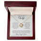 To My Beautiful Wife | Through My Eyes | Love Knot Necklace - ALL4THEGIFTOFIT