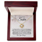 To My Beautiful Sister | Sisters By Heart | Love Knot Necklace - ALL4THEGIFTOFIT