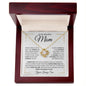 To My Beautiful Mom | You Mean the World to Me - Loving Son | Love Knot Necklace - ALL4THEGIFTOFIT