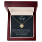 To My Wife | I Love You to the Moon & Back | Love Knot Necklace - ALL4THEGIFTOFIT