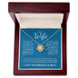 To My Wife (Blue Card) | I Love You Forever & Always | Love Knot Necklace - ALL4THEGIFTOFIT