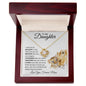 To My Daughter | You Are Brave, Strong and Smart | Love Knot Necklace - ALL4THEGIFTOFIT