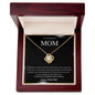 To My Beautiful Mom | Forever and Always - Son | Love Knot Necklace - Gift for Mother's Day, Birthday, Holidays - ALL4THEGIFTOFIT