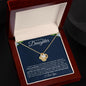 To My Beautiful Daughter | Never Forget Your Way Back Home | Love Knot Necklace - ALL4THEGIFTOFIT