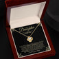 To My Daughter | I Believe In You | Love Knot Necklace - ALL4THEGIFTOFIT