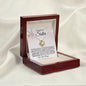 To My Beautiful Sister | Sisters By Heart | Love Knot Necklace - ALL4THEGIFTOFIT