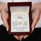 Dear Mom | Most Amazing Mother | Love Knot Necklace - Gift for Mother's Day, Birthday, Holidays, Just Because - ALL4THEGIFTOFIT