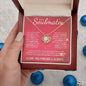 To My Soulmate | Through My Eyes | Love Knot Necklace - Gift for Wife, Fiance, Girlfriend - ALL4THEGIFTOFIT