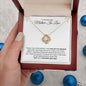 To My Beautiful Mother-In-Law | Gift of You | Love Knot Necklace - Gift for Mother's Day, Wedding, Birthday, Holidays - ALL4THEGIFTOFIT