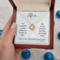 Life is... | Love Knot Necklace - Gift for Easter, Confirmation, Holidays, Birthdays - ALL4THEGIFTOFIT