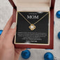 To My Beautiful Mom | Forever and Always - Son | Love Knot Necklace - Gift for Mother's Day, Birthday, Holidays - ALL4THEGIFTOFIT