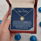 To My Step Mom | Thank You for Loving Me | Love Knot Necklace - Gift for Mother's Day, Birthdays, Holidays - ALL4THEGIFTOFIT