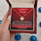 To My Smokin' Hot Wife | Through My Eyes | Love Knot Necklace - Gift for Soulmate - ALL4THEGIFTOFIT