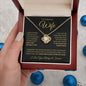 To My Beautiful Wife | Can't Live Without You | Love Knot Necklace - Gift for Soulmate - ALL4THEGIFTOFIT