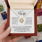To My Wife | Through My Eyes | Love Knot Necklace - Gift for Soulmate, Anniversary - ALL4THEGIFTOFIT