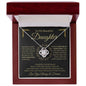 To My Beautiful Daughter | You Are Always In My Heart | Love Knot Necklace - ALL4THEGIFTOFIT