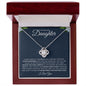 To My Beautiful Daughter | Never Forget Your Way Back Home | Love Knot Necklace - ALL4THEGIFTOFIT