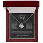 TO MY BEAUTIFUL WIFE | You're the Best Thing That Ever Happened to Me | Love Knot Necklace - ALL4THEGIFTOFIT