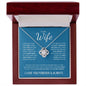To My Wife (Blue Card) | I Love You Forever & Always | Love Knot Necklace - ALL4THEGIFTOFIT