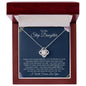To My Step Daughter | Life Gave Me the Gift of You | Love Knot Necklace - ALL4THEGIFTOFIT