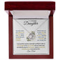 To My Beautiful Daughter | You are Always in My Heart -Dad | Love Knot Necklace - ALL4THEGIFTOFIT
