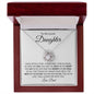 To My Lovely Daughter | You Are My Angel - Dad | Love Knot Necklace - ALL4THEGIFTOFIT