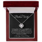 To My Badass Wife | You Are My Queen | Love Knot Necklace - ALL4THEGIFTOFIT