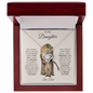 To My Daughter | I Am So Proud of You - Dad | Love Knot Necklace - ALL4THEGIFTOFIT