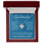 To My Soulmate (Blue Card) | I Love You Forever & Always | Love Knot Necklace - Gift for Wife, Fiance, Girlfriend - ALL4THEGIFTOFIT