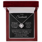 To My SOULMATE | Meeting You Was Destiny | Love Knot Necklace - Gift for Wife, Fiance, Girlfriend - ALL4THEGIFTOFIT