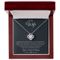 To My Wife | I Love You to the Moon & Back | Love Knot Necklace - ALL4THEGIFTOFIT