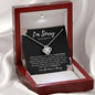 I'm Sorry - For Hurting You | Love Knot Necklace - Gift for Wife, Soulmate, Fiancée, Girlfriend - ALL4THEGIFTOFIT