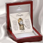 To My Daughter | I Am So Proud of You - Dad | Love Knot Necklace - ALL4THEGIFTOFIT