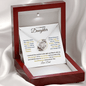 To My Beautiful Daughter | You are Always in My Heart -Dad | Love Knot Necklace - ALL4THEGIFTOFIT